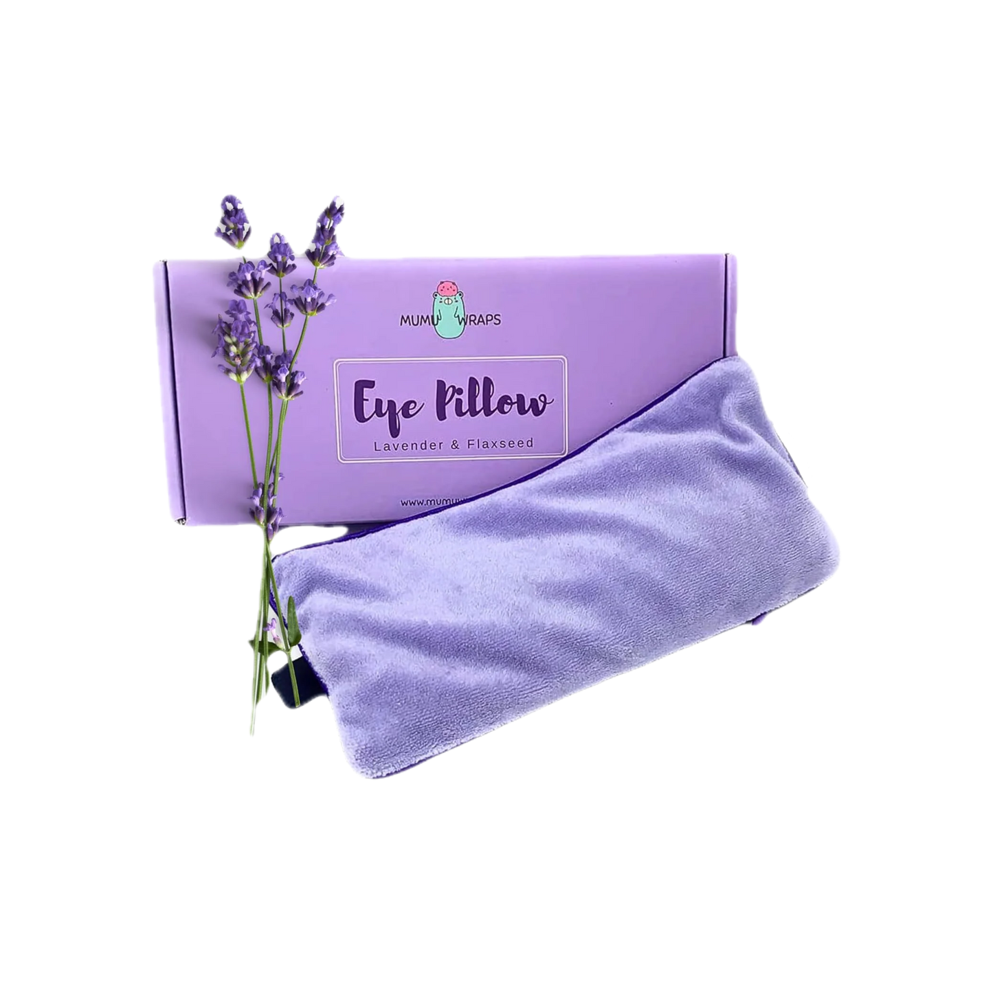 Mumu Wraps Lavender Aromatherapy Weighted Eye Pillow - Ultimate Relaxation for Sleep, Yoga, and Meditation - Bonus Cover Included - Perfect Gift for Women and Moms