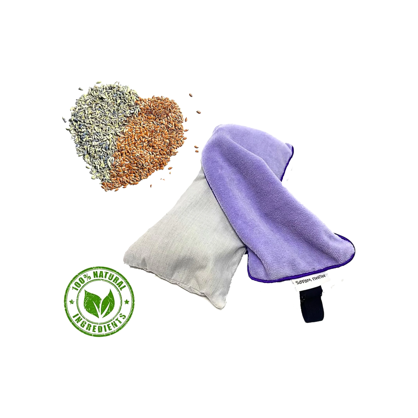 Mumu Wraps Lavender Aromatherapy Weighted Eye Pillow - Ultimate Relaxation for Sleep, Yoga, and Meditation - Bonus Cover Included - Perfect Gift for Women and Moms
