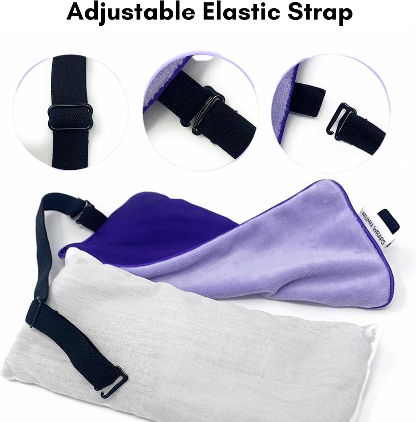 Mumu Wraps Lavender Aromatherapy Weighted Eye Pillow - Ultimate Relaxation for Sleep, Yoga, and Meditation - Bonus Cover Included - Perfect Gift for Women and Moms