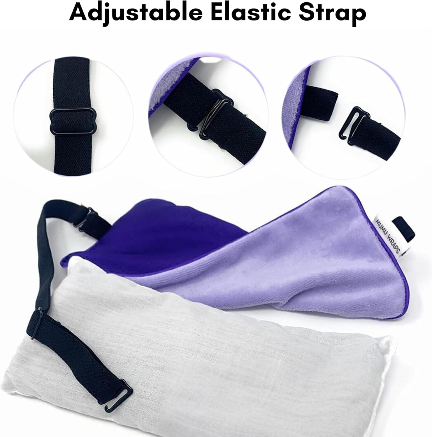 Mumu Wraps Lavender Aromatherapy Weighted Eye Pillow - Ultimate Relaxation for Sleep, Yoga, and Meditation - Bonus Cover Included - Perfect Gift for Women and Moms