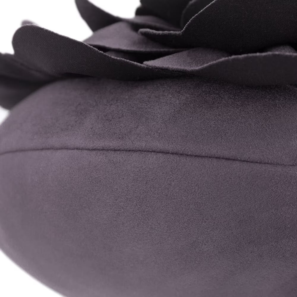 Deep Purple 3D Textured Flower Throw Pillow Soft Suede Decorative Cushion for Couch Bedroom and Living Room 14X14Inches
